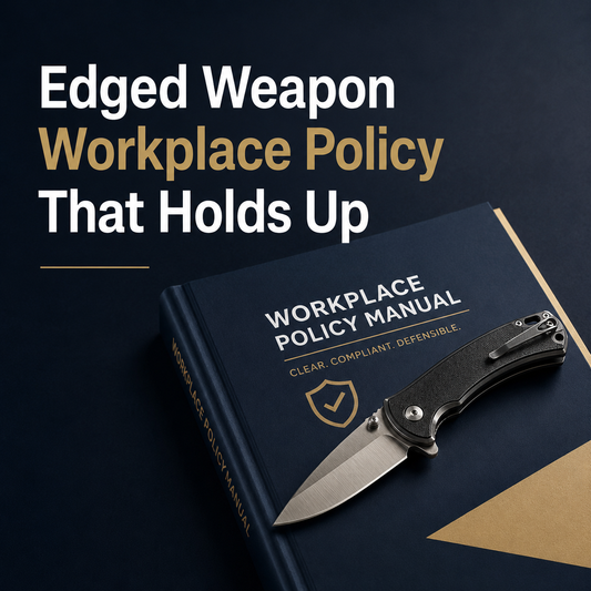 Edged Weapon Workplace Policy That Holds Up